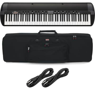 Korg SV-2 88-Key Vintage Piano, Gator GK88 Case, (2) 1/4 Cables Bundle