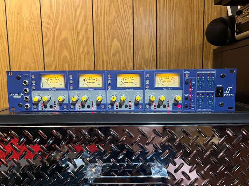 Focusrite ISA428 MK1 4 channel preamp with ADAT digital expansion card image 1