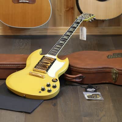 Case Queen! 1991 Gibson Les Paul Custom SG Limited 30th Anniversary 3 Pickups Electric Guitar TV Yellow + OHSC image 1