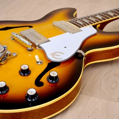 1998 Epiphone Elitist '64 Casino Sunburst Near Mint w/ Bigsby & Case, Japan Terada, McCartney Spec image 7