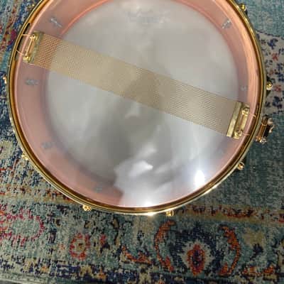 Pearl - 4x14" MSX-1440 Marvin "Smitty" Smith Signature Snare Drum,Copper with Gold-Plated Hardware - 1998 image 5