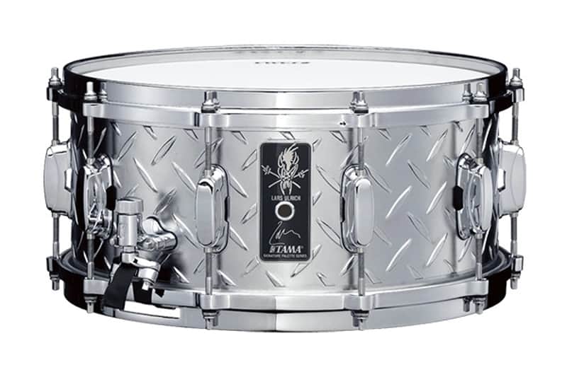 Tama Lars Ulrich Signature Snare Drum - 6.5" x 14" - Diamond-Plated Steel image 1