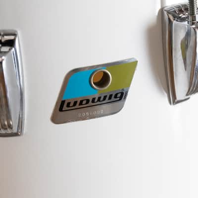 1980s Ludwig White Cortex "Concert Tom" Drum Set image 5