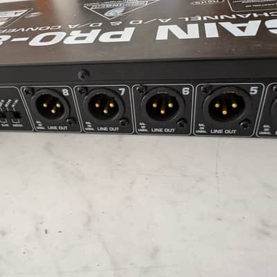 Behringer Ultragain Pro-8 Digital ADA8000 8-Channel Mic Preamp with A/D Converter 2000s - Black / Silver image 9