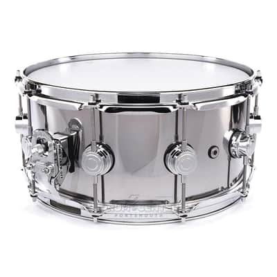 DW Collectors Stainless Steel Snare Drum 14x6.5 image 2