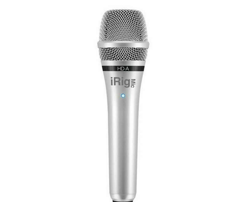 IK Multimedia iRig Mic HD-A Mobile Digital Condenser Mic for Android 2010s - Silver image 1