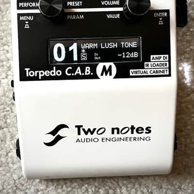 Two Notes Torpedo C.A.B. M Speaker Simulator / Amp DI 2019 Used Mint - White w/original box, power supply, cable, etc. image 1