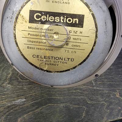 Celestion G12H 30 watts 75 hz 1971 - Bronze image 4