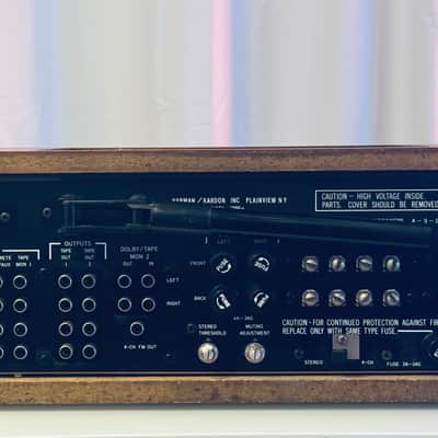 πππ * RARE * Vintage Harman Kardon 75+ AM/FM Multichannel Quad Receiver with Original Wood Case - Serviced + Cleaned + LED image 11