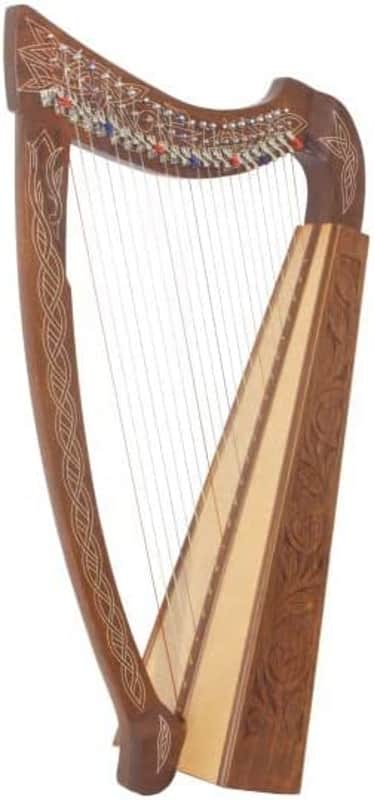 Roosebeck Heather Harp 22-String Chelby Levers, Sheesham Thistle image 1