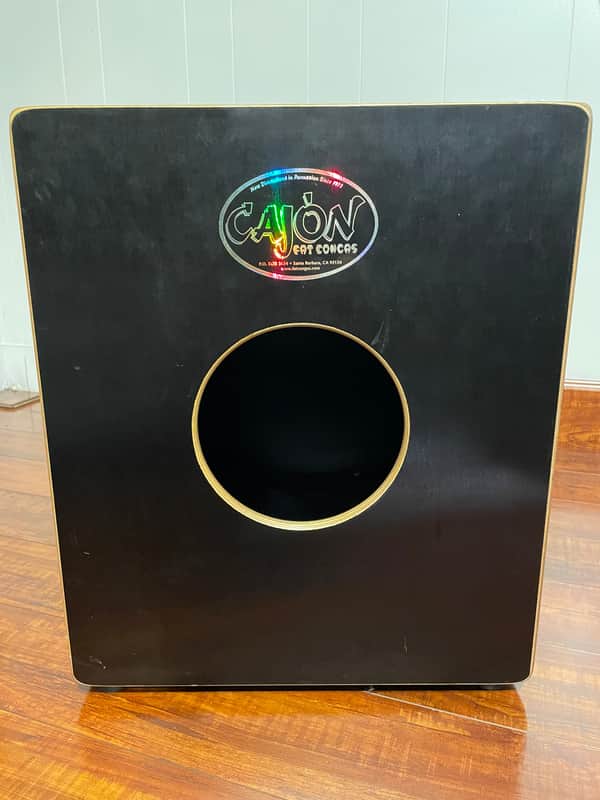 Fat Congas Bajo Cajon Early 2000's Black and Blond image 1
