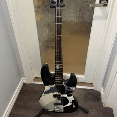 Squier Frank Bello Signature Jazz Bass 2008 - 2012 - Black with Graphic image 1