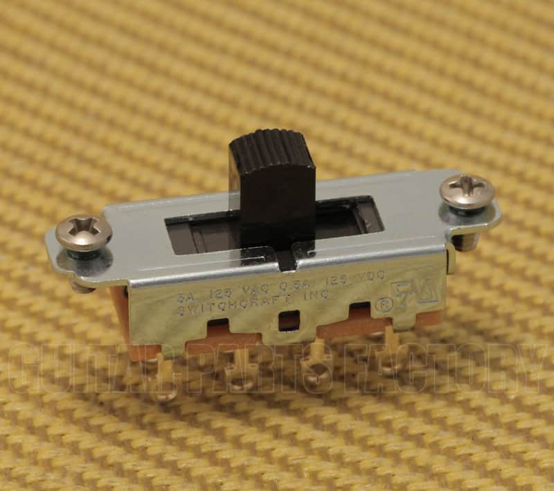 EP-0261-023 On-Off-On Slide Switch with Black Tip for Fender Mustang Guitar image 1