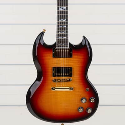 Gibson SG Supreme Electric Guitar, Ebony Fingerboard, Fireburst image 1