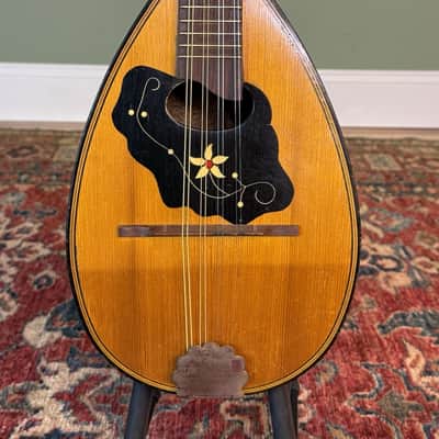 Antique Lignatone Czechoslovakian Bowl Back Mandolin c1940s image 2