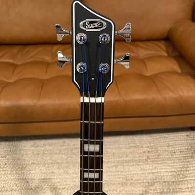 Supro 2043PTB Huntington III with Piezo Pickup 2010s - Transparent Blue image 4