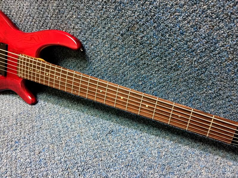 Dean 6 String Electric Bass Red image 1