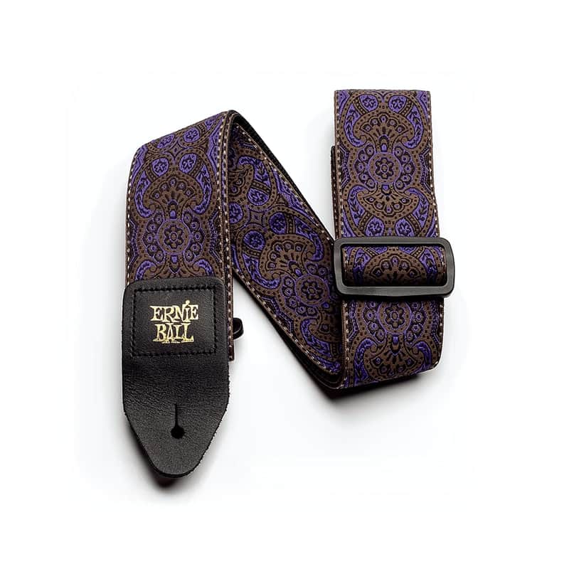 Ernie Ball Classic Jacquard Guitar Strap/Bass Strap - Purple Paisley image 1