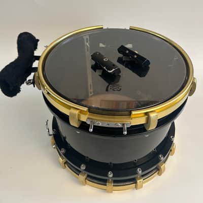 Legato 14" Snare Drum Gold Plated Marching Black REMO RARE!! Metal image 20