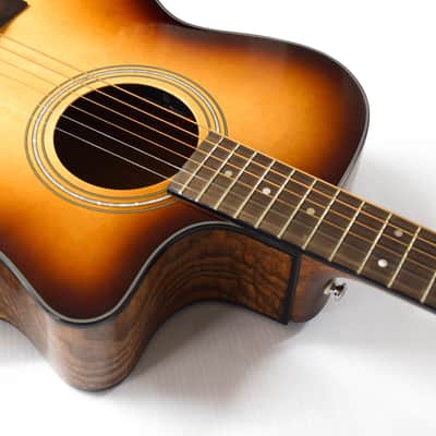 Guild Westerly Collection OM-260CE Deluxe Burl - Edge Burst image 5