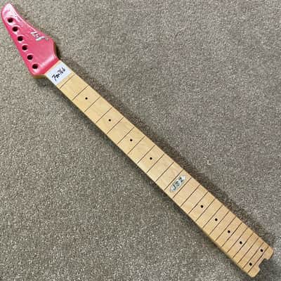 Red JSZ Guitar Maple Wood Neck and Maple Fingerboard 24 Frets image 1