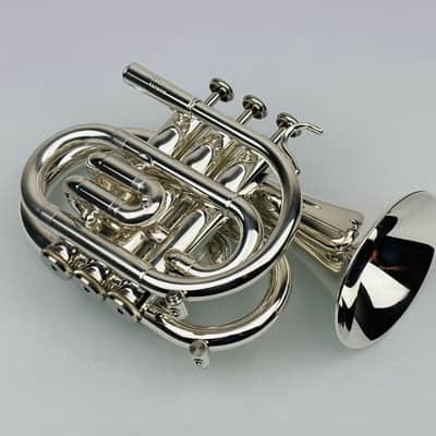 Jupiter JPT-416 Bb Pocket Trumpet that is Silver Plated and in Mint Condition! image 10