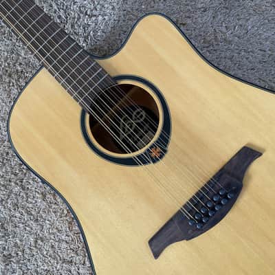 LAG 12 String Acoustic Electric Guitar, Spruce Top Body, Mahogany Neck, Rosewood Fingerboard image 17