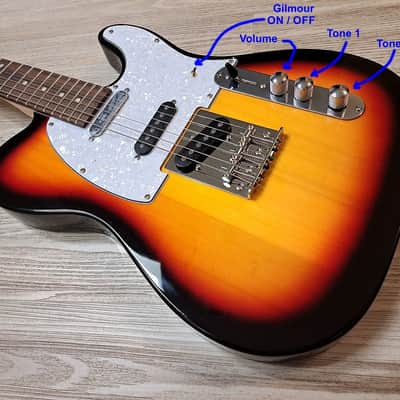 2025 Elite Customs Nashville 3 Pickup Tele Electric Guitar in Sunburst & 5 Way switch with Gilmour Mod image 2