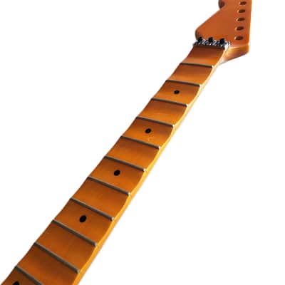 Full Scalloped Maple Guitar Neck,22-Fret Left hand image 5