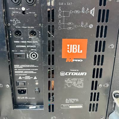 JBL MP418SP Powered by Crown 18" 600 Watt Subwoofer Speaker Cabinet w/Cover ONE image 6