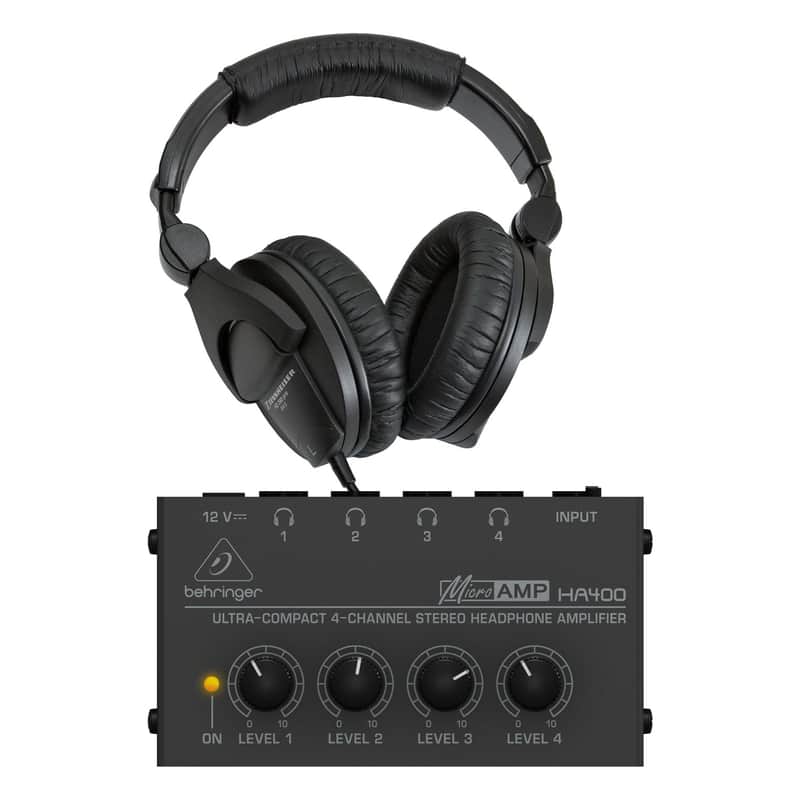 Sennheiser HD 280 Pro Headphones Bundle with Behringer HA400 Headphone Amp image 1