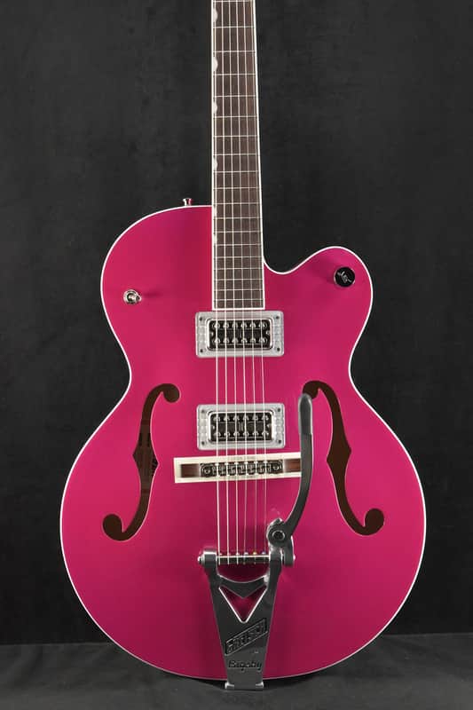 Gretsch G6120T-HR Brian Setzer Signature Hot Rod Hollow Body with Bigsby Candy Magenta image 1