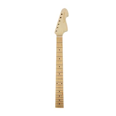 25.5" Electric Guitar Neck Maple Maple Fretboard 22 Frets Dot Inlay Unfinished Bolt-On image 1