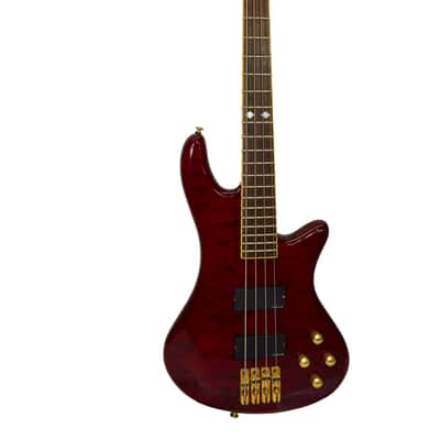 Schecter Diamond Series Elite-4 4-String Bass Guitar, Crimson Red image 1