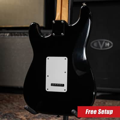 Fender MIM Stratocaster Electric Guitar - Black with Gig Bag - Used image 2