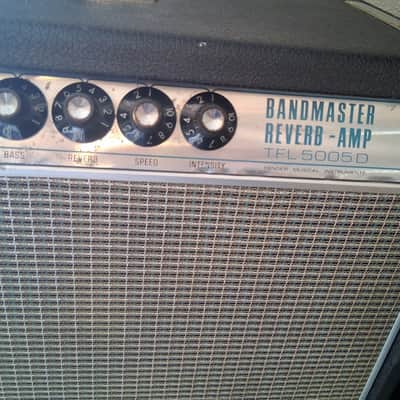 Fender Bandmaster Reverb 2-Channel 40-Watt Guitar Amp Head - Silverface image 5