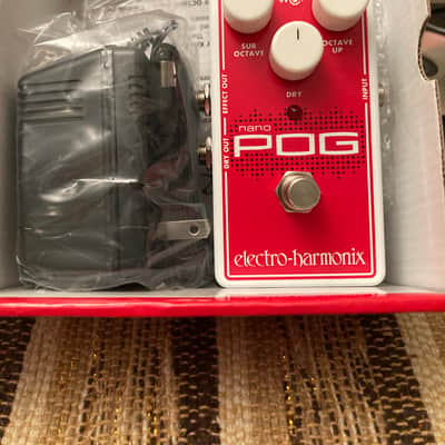 Electro-Harmonix Nano POG Polyphonic Octave Generator 2015 - Present - Red / White image 2