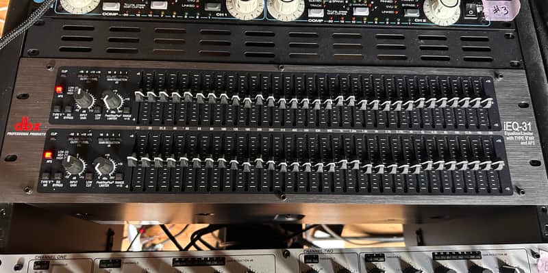 dbx iEQ31 Dual Channel 31-Band EQ/Limiter with Type V Noise Reduction & AFS Advanced Feedback Suppression 2010s - Black image 1