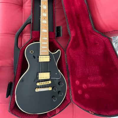Gibson  Les Paul Custom  1979 maple fretboard fretless wonder Black gold image 24