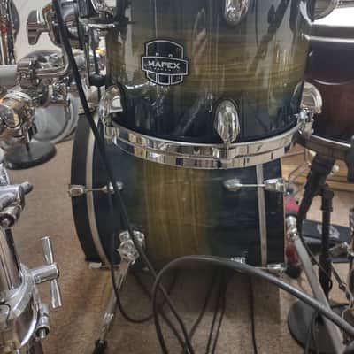 Mapex Armory 7 Piece Drum Set - Bass and Toms - Rain Forest Burst image 2