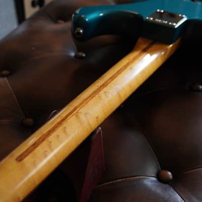 2011 Fender Custom Shop Custom Deluxe Stratocaster – Sherwood Green Relic – AY Pickups – OHSC image 14