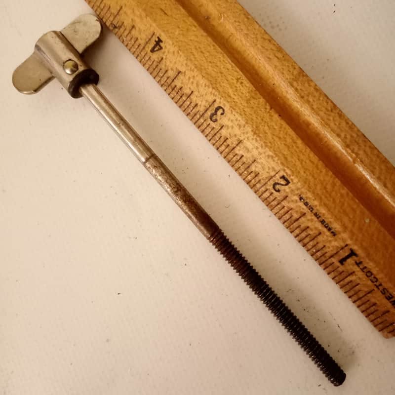 Leedy 10-24 Nickel 4 1/8"Walberg & Auge Single-Tension Thumb Rod Snare Drum1910s image 1