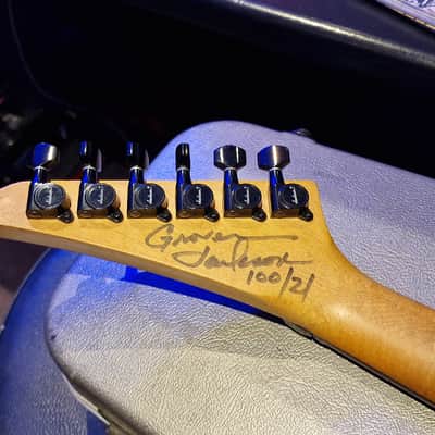 RARE 1988 Jackson USA Custom Shop Limited Edition Lava Crackle American Super Strat Pre-Fender Signed Guitar image 2