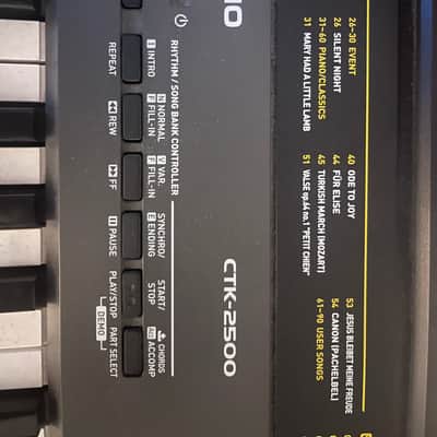 Casio CTK‑2500 61‑Key Portable Keyboard w/ On‑Stage Stand – Black image 1