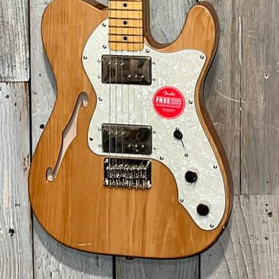 Squier Classic Vibe '70s Telecaster Thinline Natural, HH Includes Pro Setup & Ships Fast so Support Small Business ! image 2