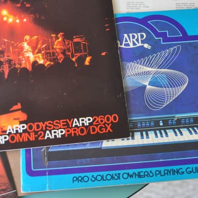 Arp synthesizer vintage catalog booklet brochure.1977 Package of stuff 2600 + 1977 image 5