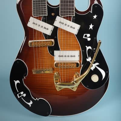 TNM BD Special Double Neck Electric Guitar with Original Case image 6