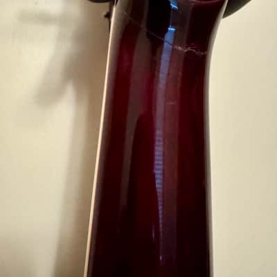 ESP LTD EC-1000QM Electric Guitar - See Thru Black Cherry REPAIRED NECK DAMAGED FRONT HEADSTOCK image 8