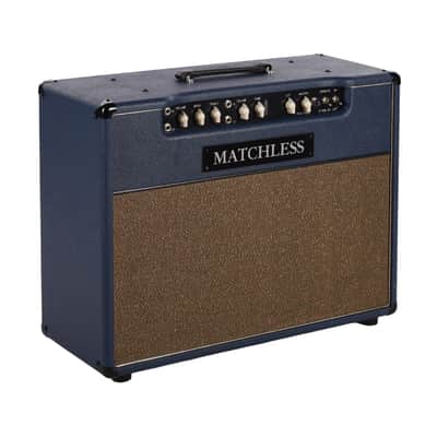 Matchless DC-30 2x12" 30W Combo Navy w/ Gold Grille image 2