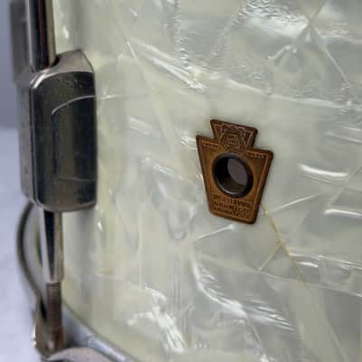 Ludwig WFL 7x14" Twin Strainer 30's Snare Drum - White Marine Pearl image 14